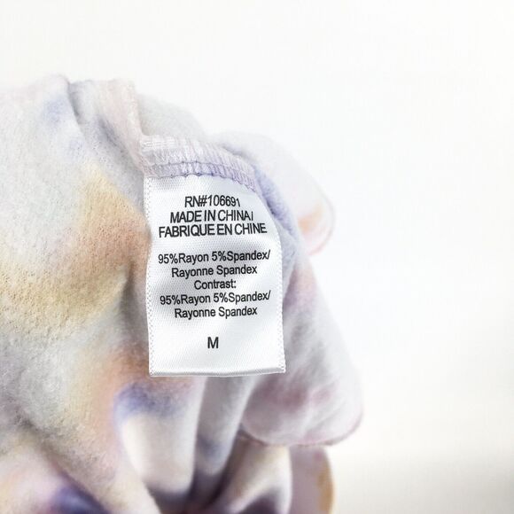 YFB Young Fabulous Broke Women M Juliette Tie Dye Joggers Drawstring Pastel NEW - Picture 7 of 7